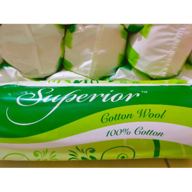 (J) CLEARANCE 300g big pack pek besar Cotton Wool Roll Superior 100