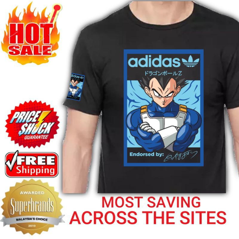 T shirt adidas dragon ball hot sale