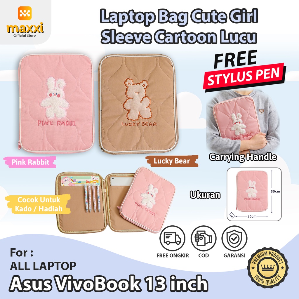 Asus VivoBook 13 inch Sleeve Cute Children's Laptop Bag Soft Case ...
