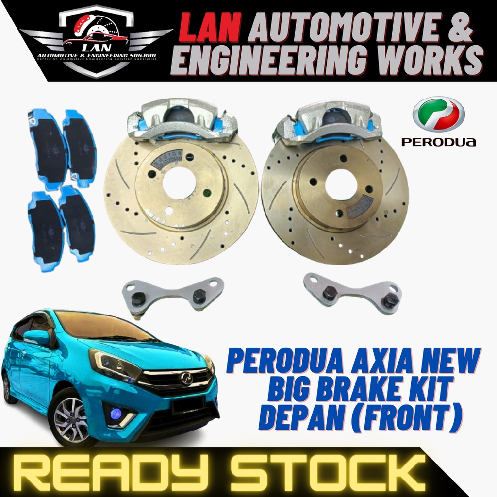 PERODUA AXIA NEW BIG BRAKE KIT Depan (FRONT) | Shopee Malaysia