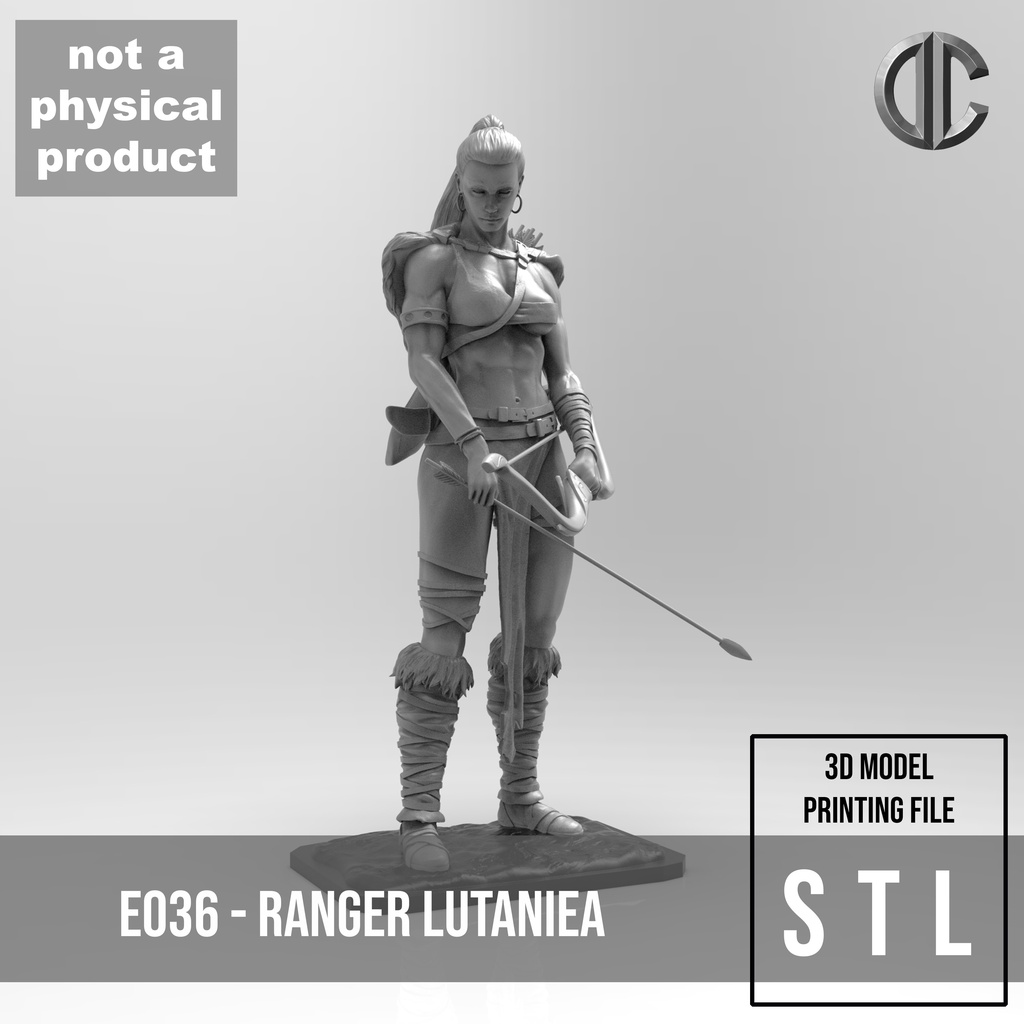 Digigtal E036 Character Design Statue Hot And Sexy Lutania Stl 3d Model Design Print