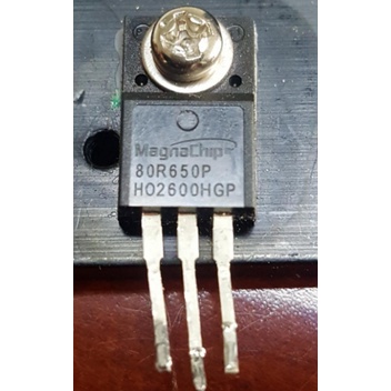 (2130) 80R650P MMF80R650PTH n-channel MOSfet 场效应管 8A 850V (TERPAKAI ...
