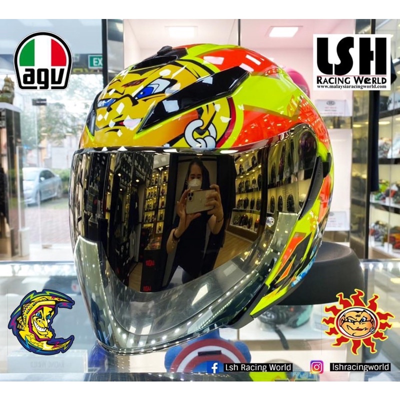 AGV K5 JET Soleluna 2001 Helmet (Color Visor not included) | Shopee Malaysia