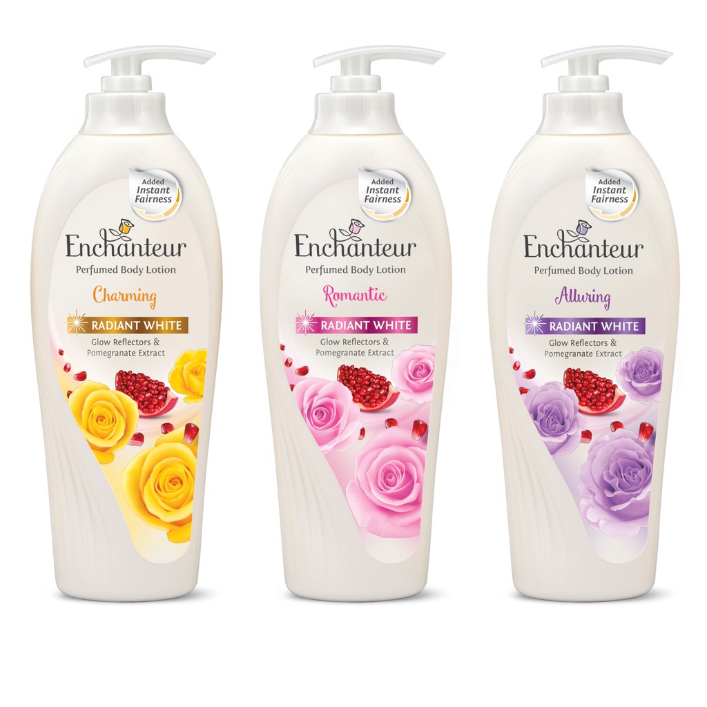 ENCHANTEUR Radiant White Perfumed Body Lotion / Body Moisturizer / Body