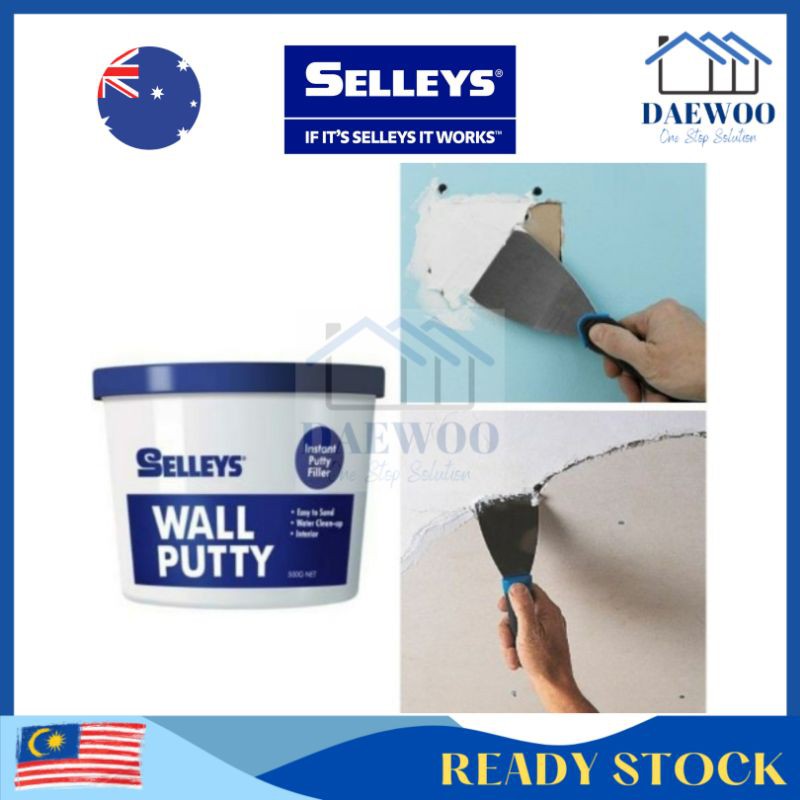 Selleys Wall Putty 500grm PERCUMA scraper plaster partition dempul ...