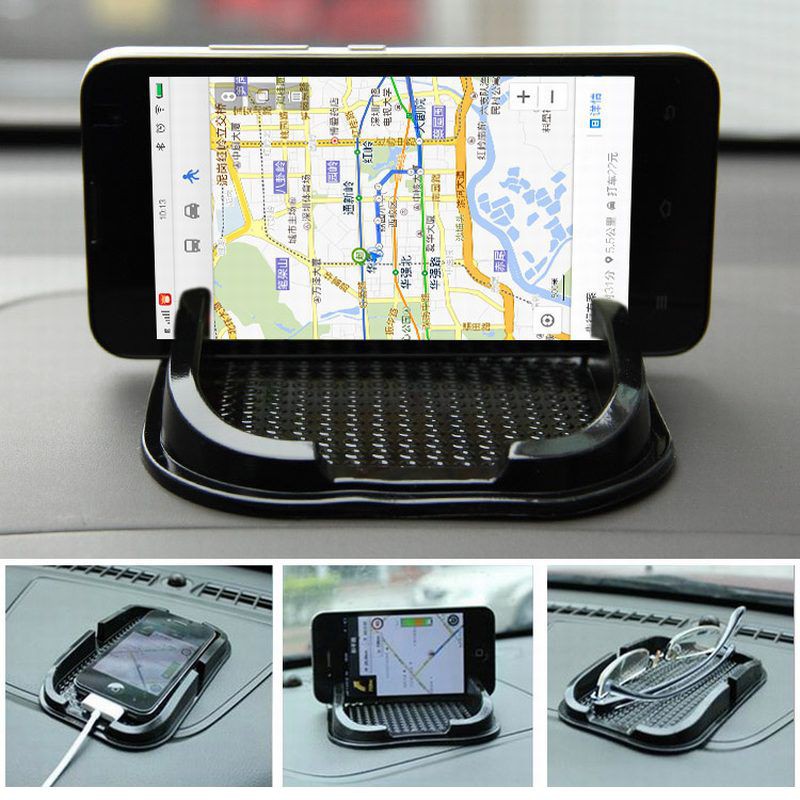 Tappetino Antiscivolo In Gomma Silicone Per Cruscotto Auto - Supporto Universale Per Cellulare E GPS - Foto 1