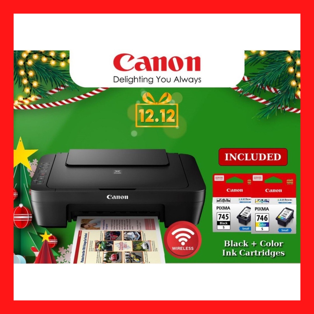 CANON PIXMA MG3070S WIRELESS 3 IN 1 COLOR INKJET PRINTER Shopee Malaysia