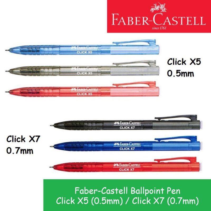 Faber Castell Click X5 0.5mm / X7 0.7mm Ball Pen | Shopee Malaysia