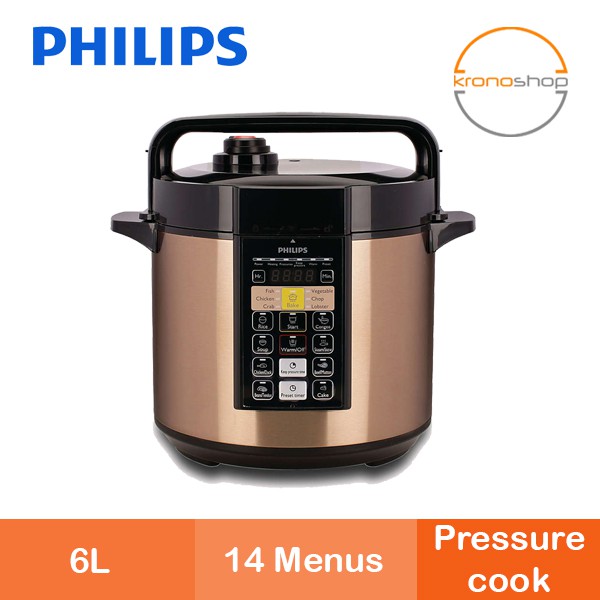 Philips HD2139 Pressure Cooker Electric Brown (6.0L) Shopee Malaysia