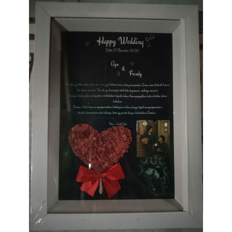 Edelweiss in frame 11R graduation wedding engagement birthday | Shopee ...