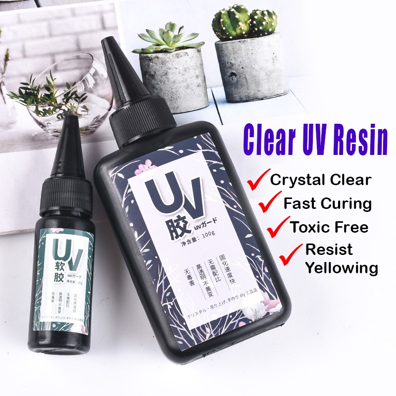 UV Resin Jewelry Making DIY Hard UV Resin Glue Epoxy Resin Shopee Malaysia