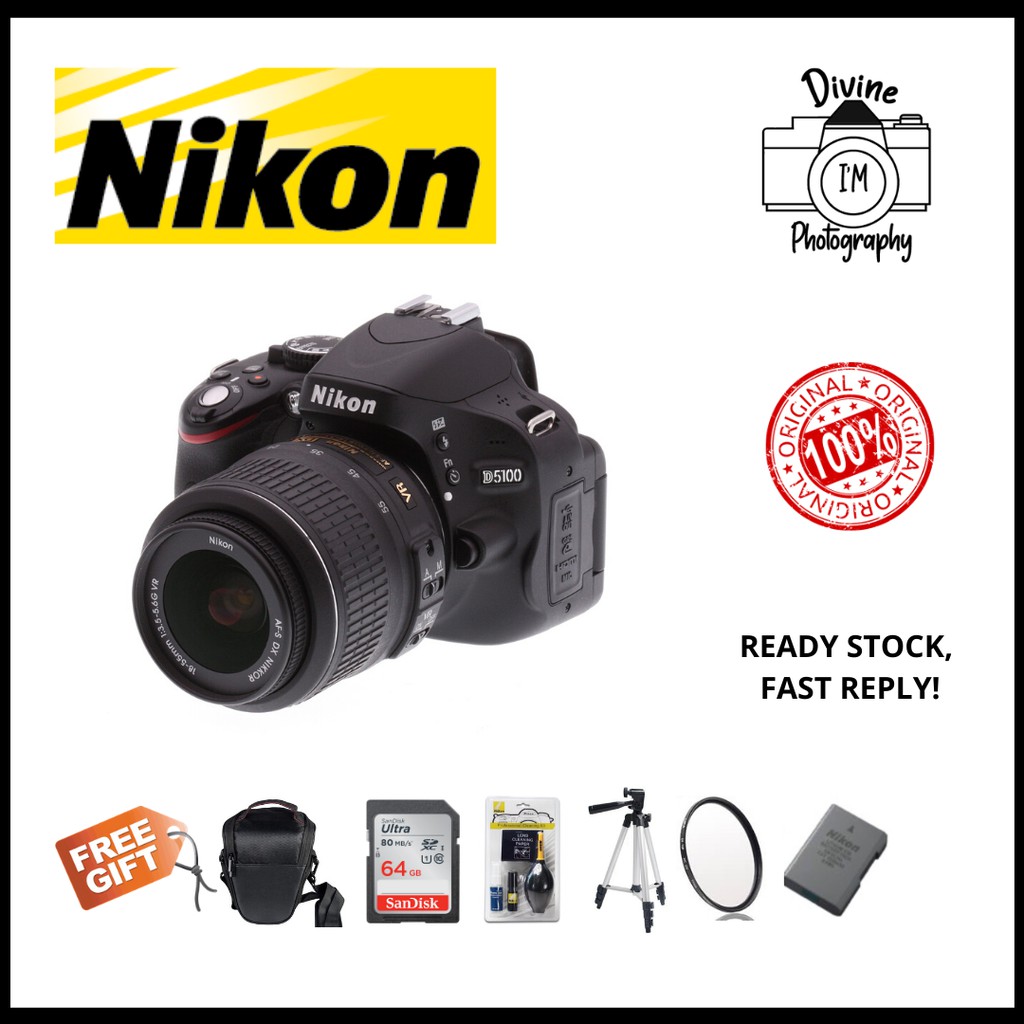 Nikon D5100 DSLR Kit with Standard Zoom 18-55mm / 70 - 300mm