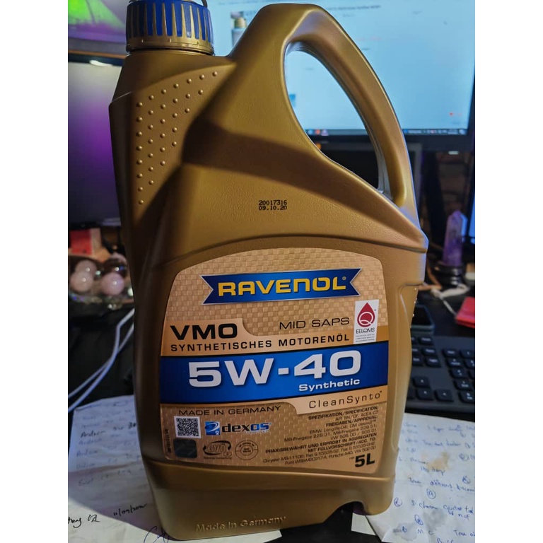 Ravenol 5W40 VMO Germany 100% | Shopee Malaysia