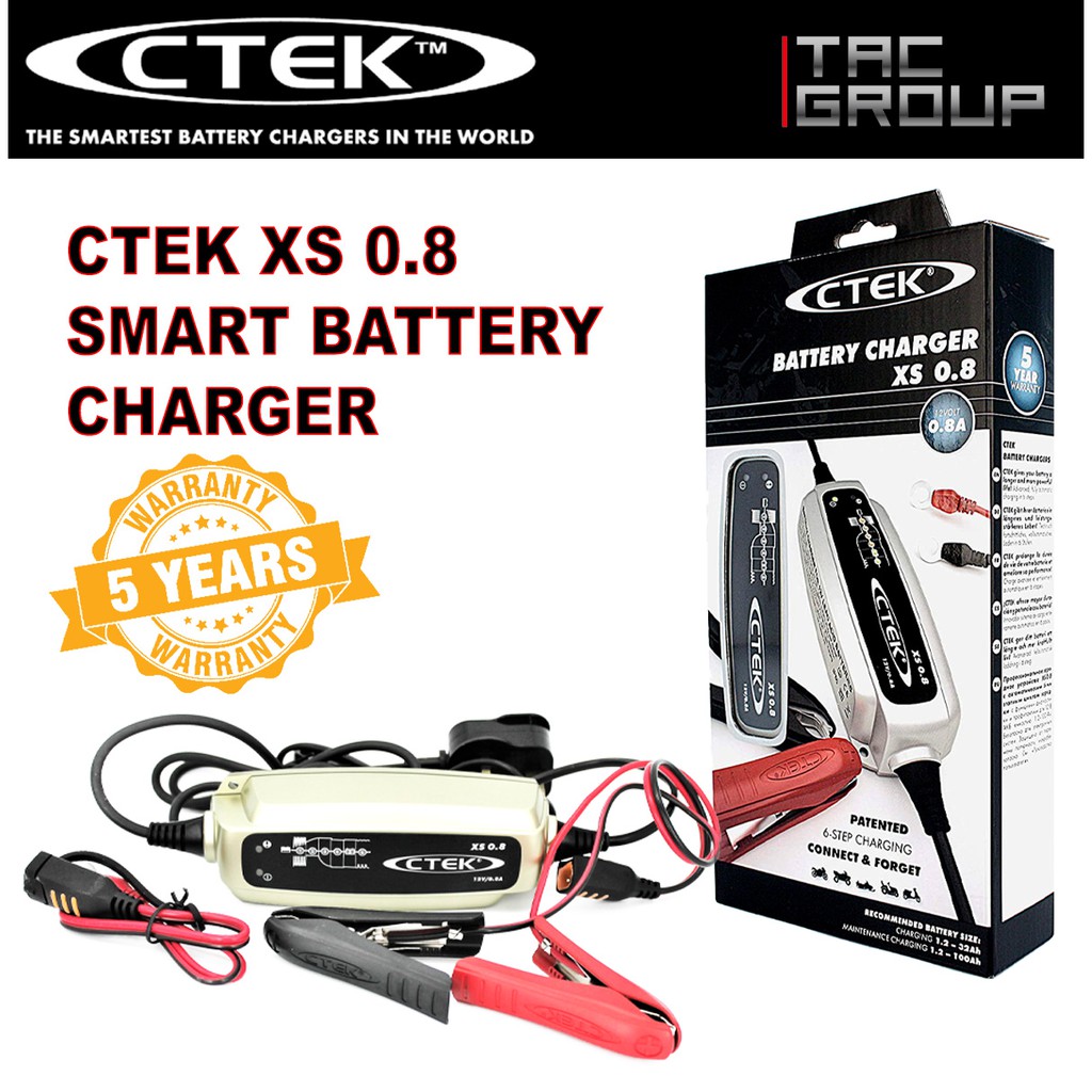 CTEK XS 0.8 Smart Battery Charger Shopee Malaysia