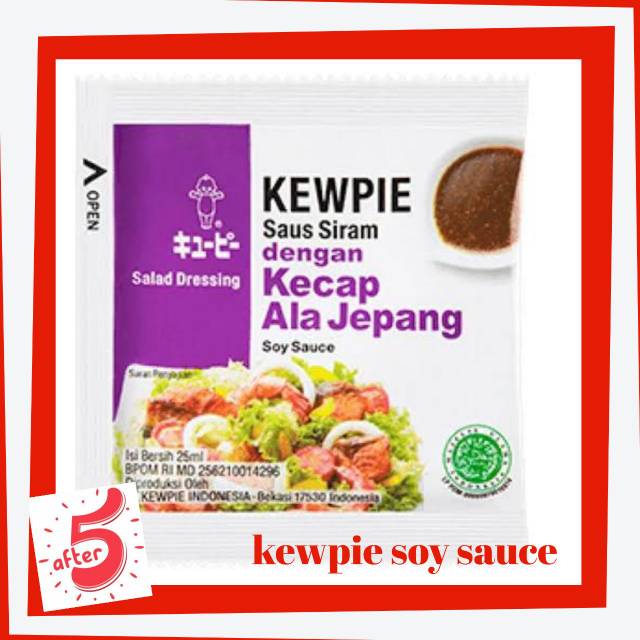 Kewpie Soy Sauce Sachet / Japanese Soy Sauce / Salad Dressing / Soy