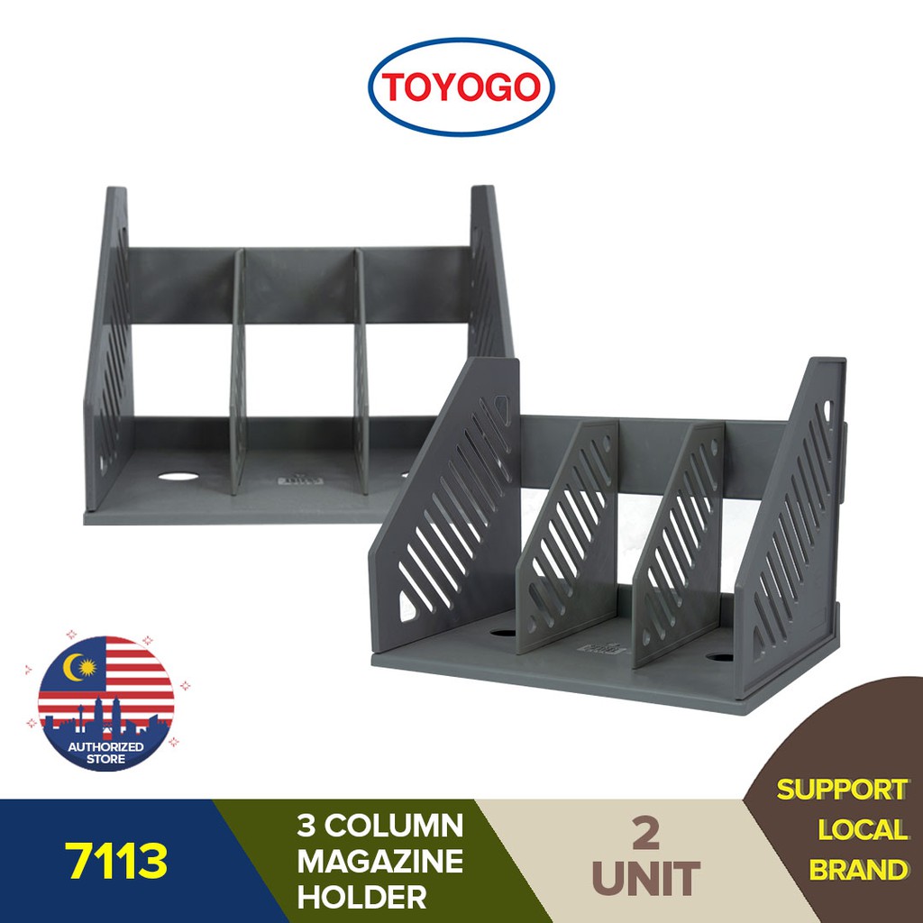 TOYOGO 3 Column Magazine Holder 7113 [2 units] | Shopee Malaysia