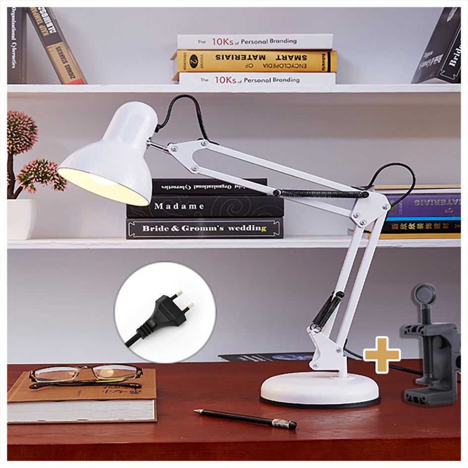 Office Desk Lamp Study Room Desk Lamp Retro Desk Lamp with Flexible