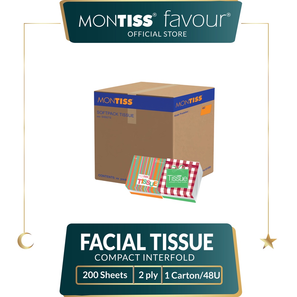 S Compact Interfold Tissue 200 Sheets 1 Carton (48 Pack) | Shopee Malaysia