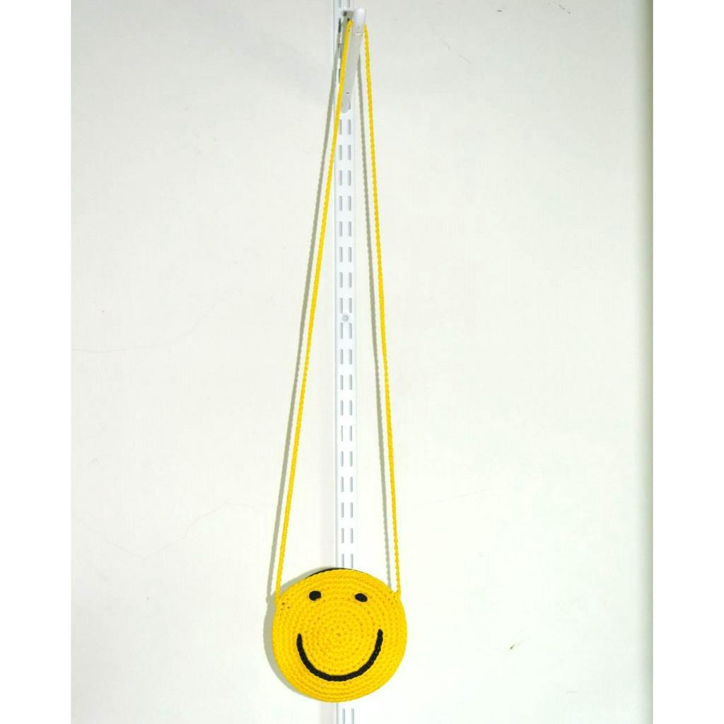 Smiley Rope Bag Shoulder Small Compact Handmade Work Only One Piece ...