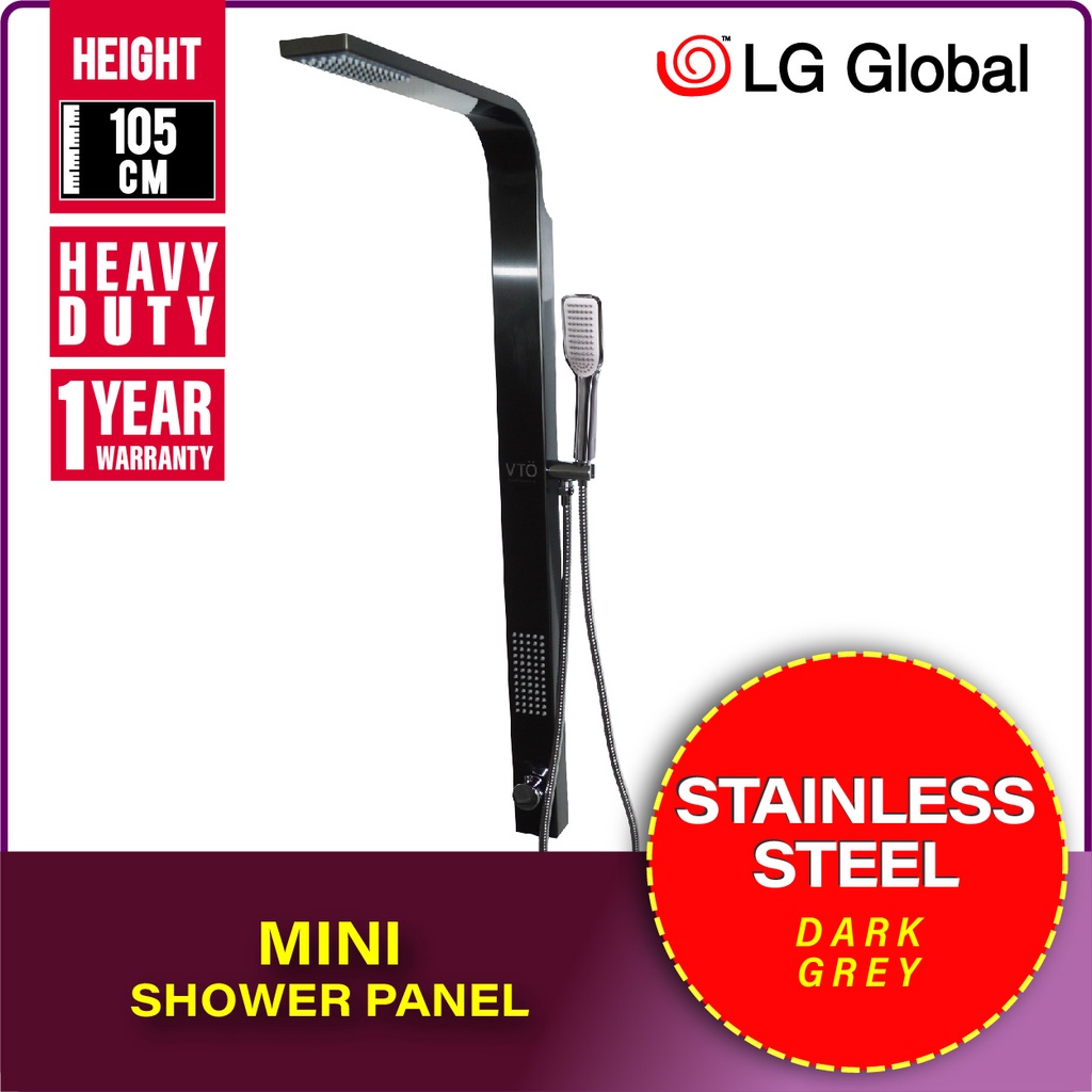 50181307 (Black) Mini Shower Panel with 3 in 1 Function Head Shower