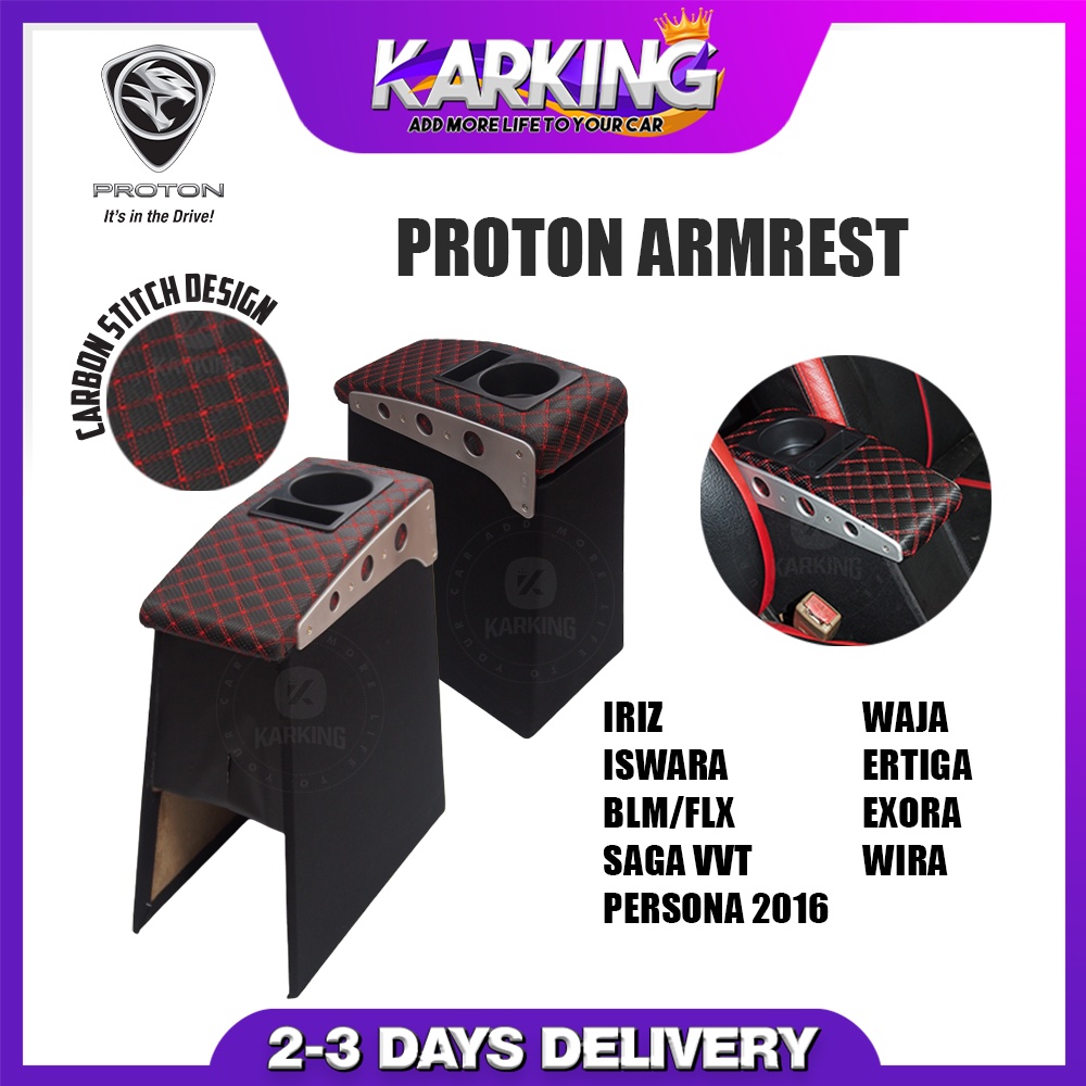 Proton Armrest Console IRIZ ISWARA PERSONA NEW BLM/FLX SAGA 2016 WAJA