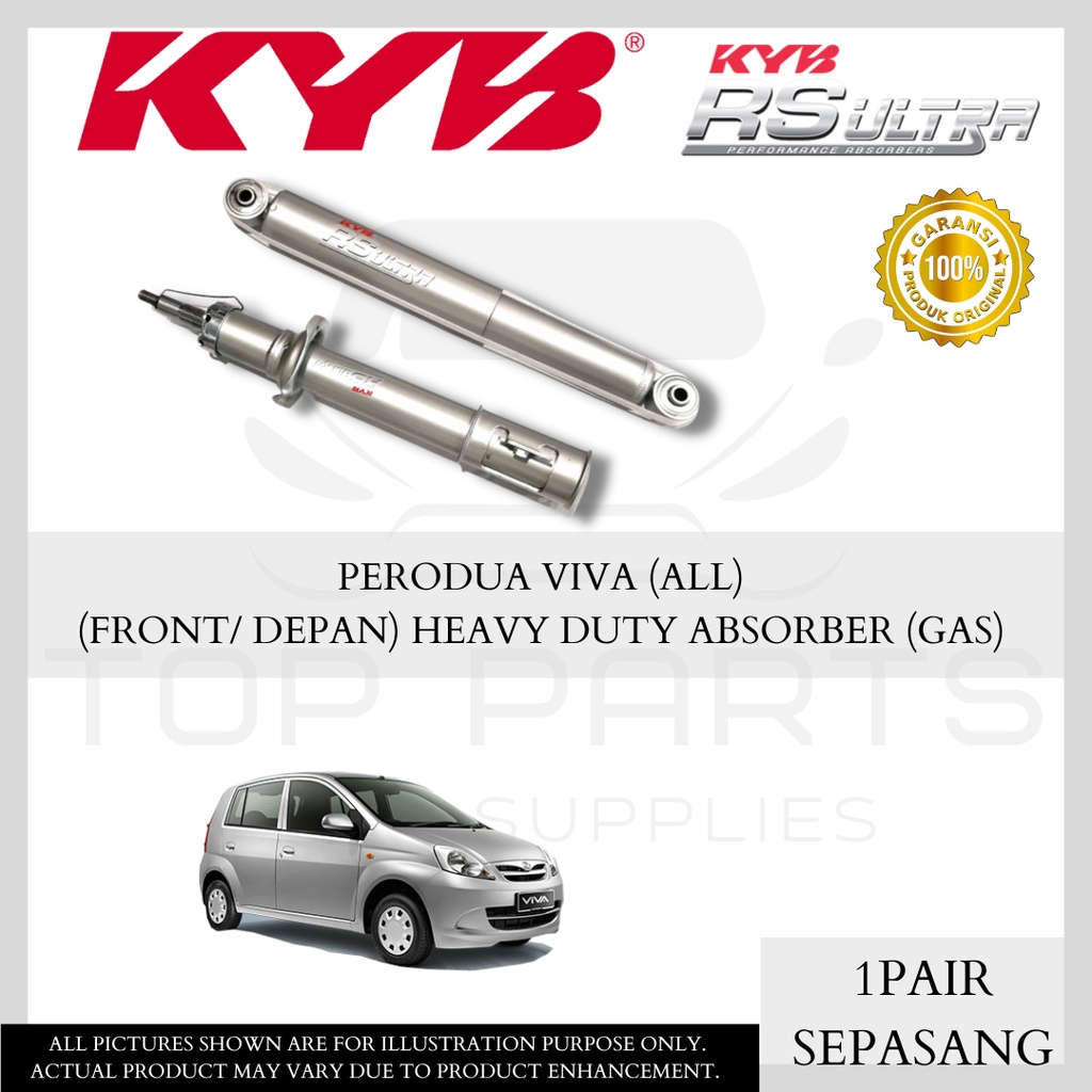 Perodua Viva All Front Kyb Kayaba Rs Ultra Absorber Gas Pcs Shopee