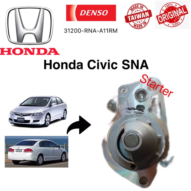 Denso Starter For Honda Civic Sna 1.8/FD(Taiwan Quality ) Shopee Malaysia