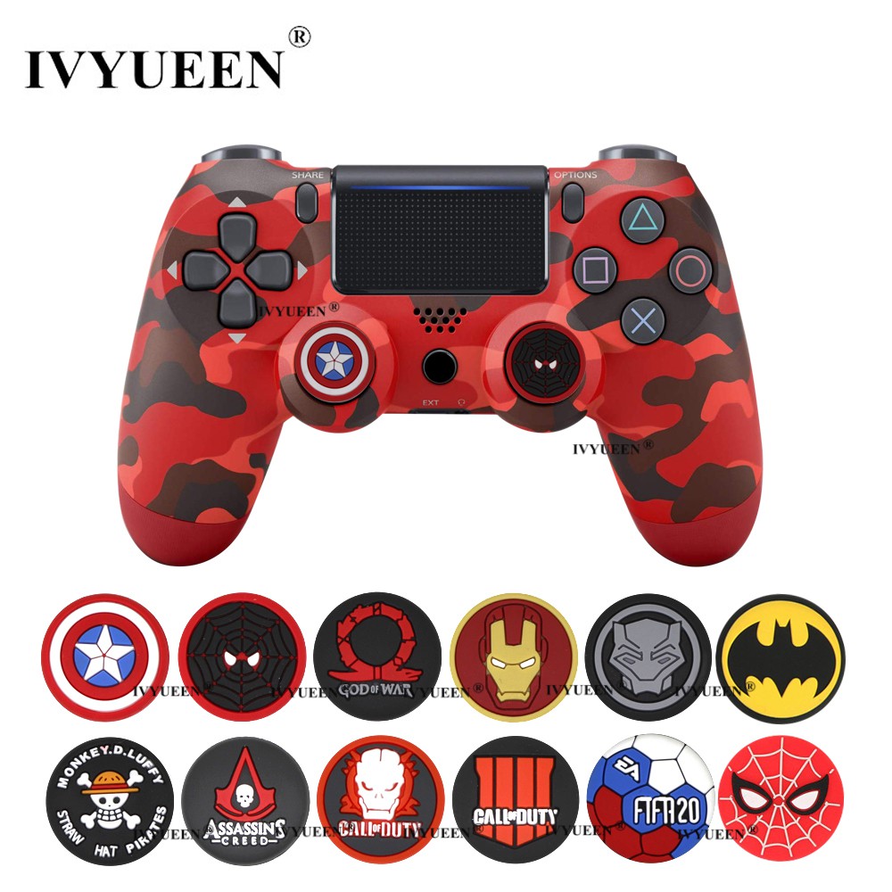 2-Pack Analog Thumb Stick Grips Caps – Silicone – Fits PS5, PS4, PS3, Xbox, Switch Controllers