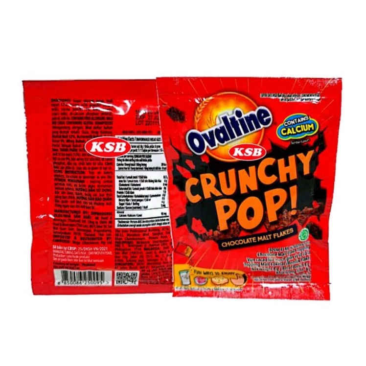【8g】Ovaltine Crunchy Pop Chocolate Malt Flakes | Shopee Malaysia