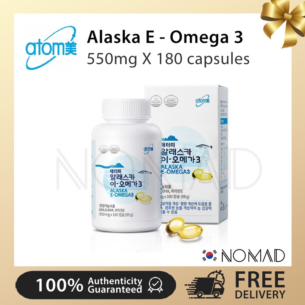[Atomy] Alaska EOmega 3 (550mg X 180 capsules) Shopee Malaysia
