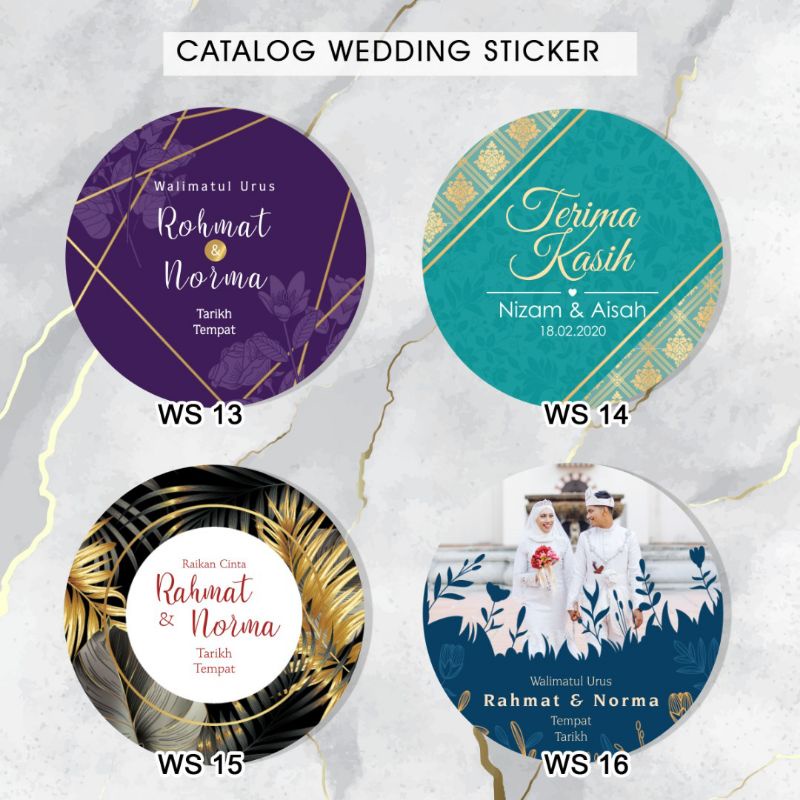 WEDDING STICKER / GOODIES STICKER / STICKER KAHWIN | Shopee Malaysia