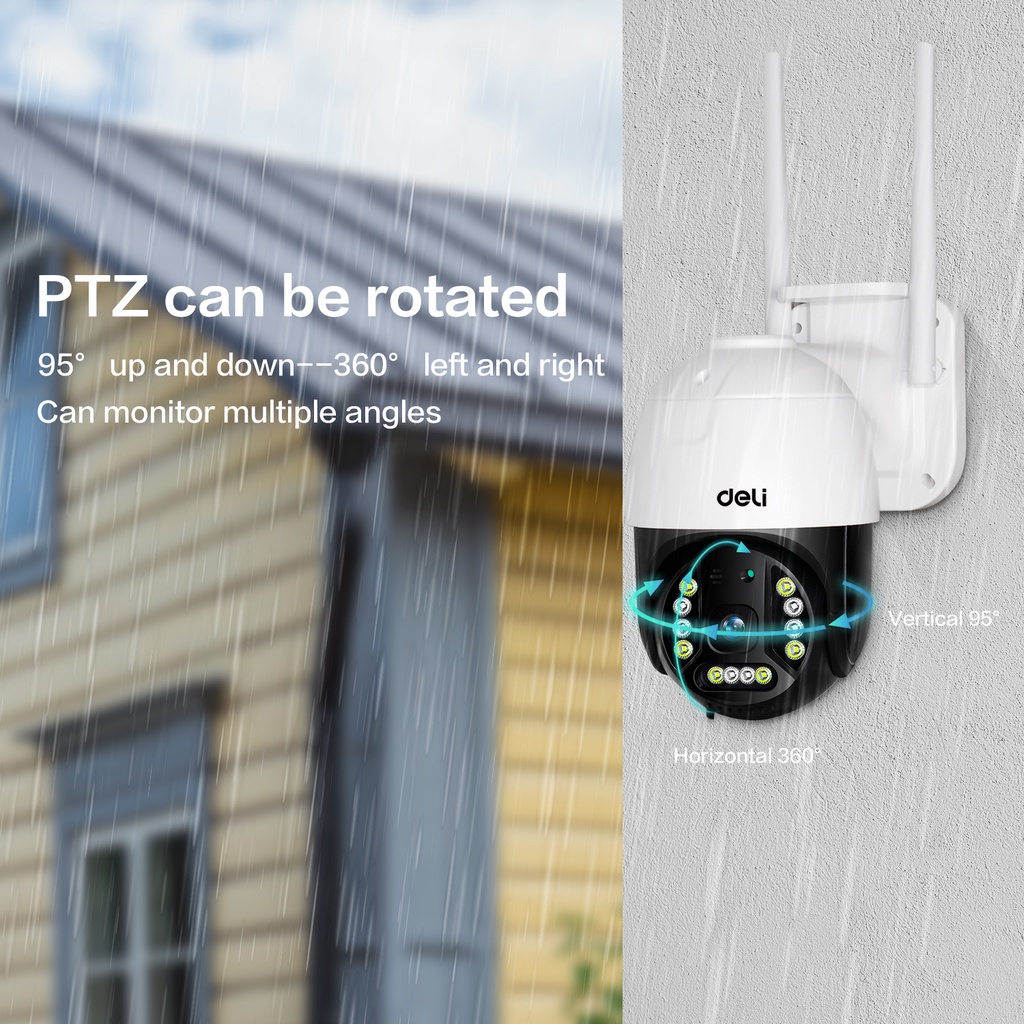 Deli Security Camera ES103 CCTV Rotated Camera White 1920x1080 IP ...