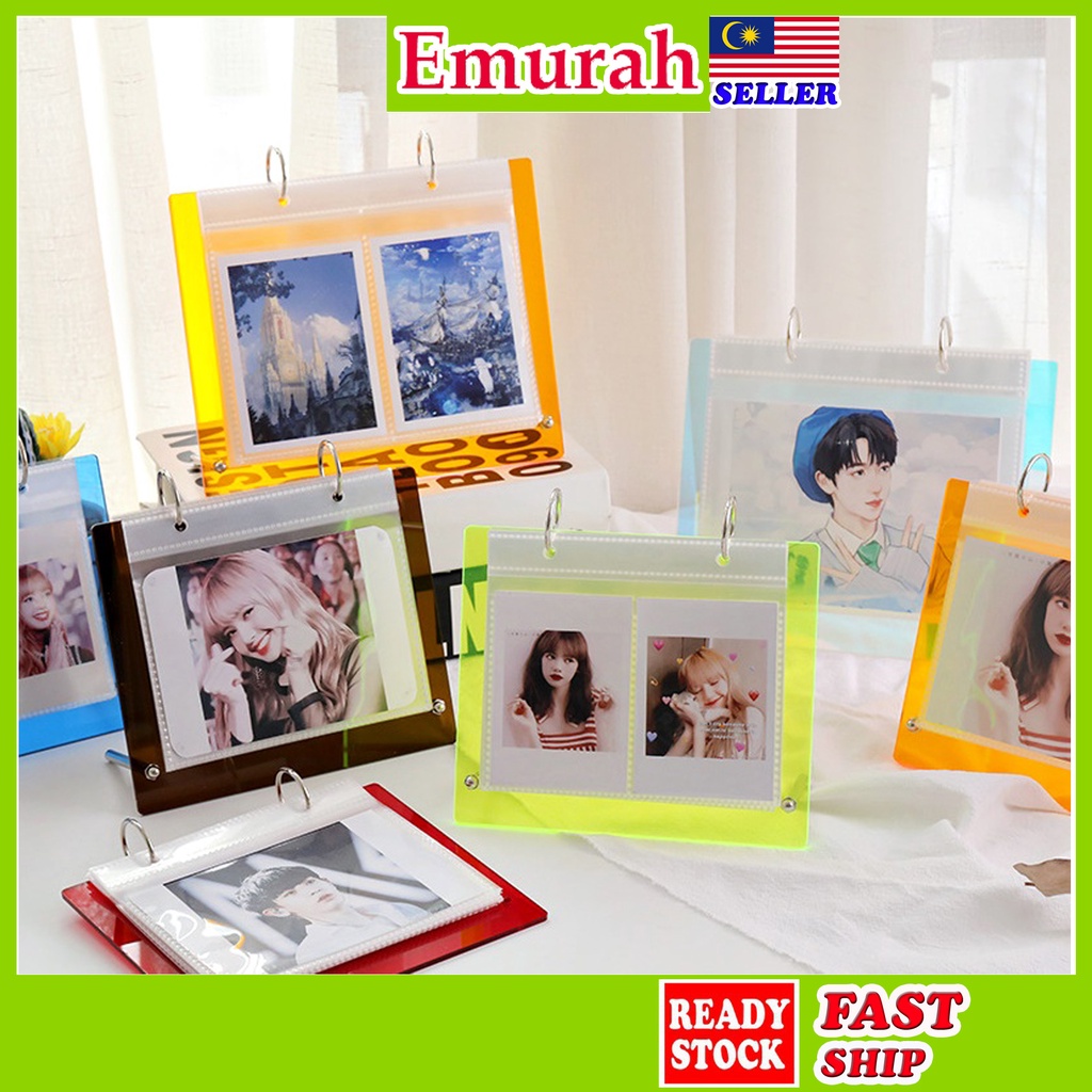 (NEW) COLORFUL Acrylic Photo Frame Stand 2R 4R Lomo Card Frame