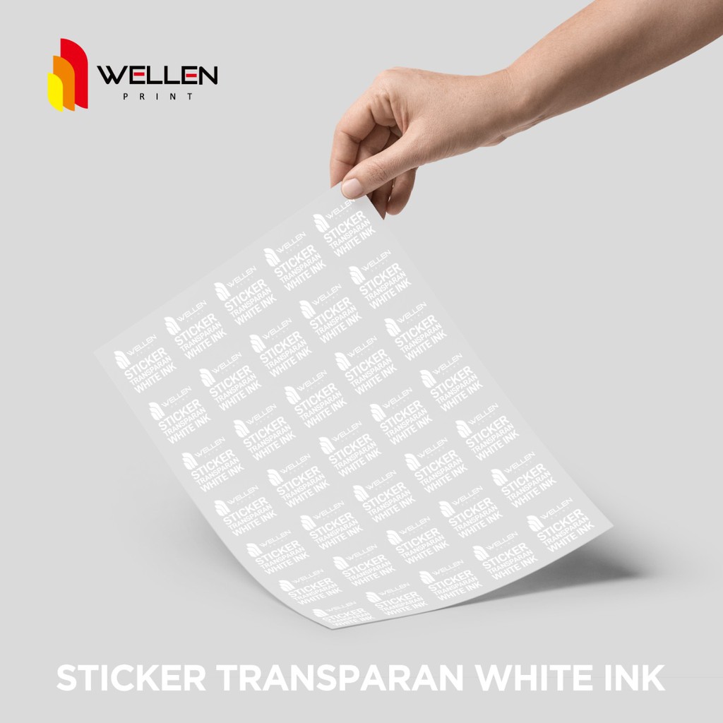 WELLEN PRINT - Print Transparent A3+ White Ink Stickers Transparent ...