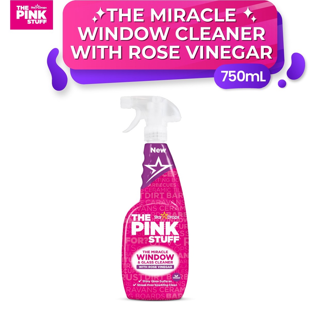 The Pink Stuff The Miracle Window Cleaner with Rose Vinegar(750ml) Shopee Malaysia