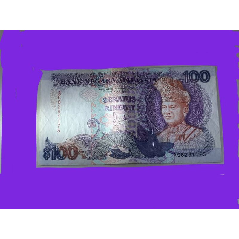 Old note Malaysia 6th Series seratus ringgit 1986-1995 | Shopee Malaysia