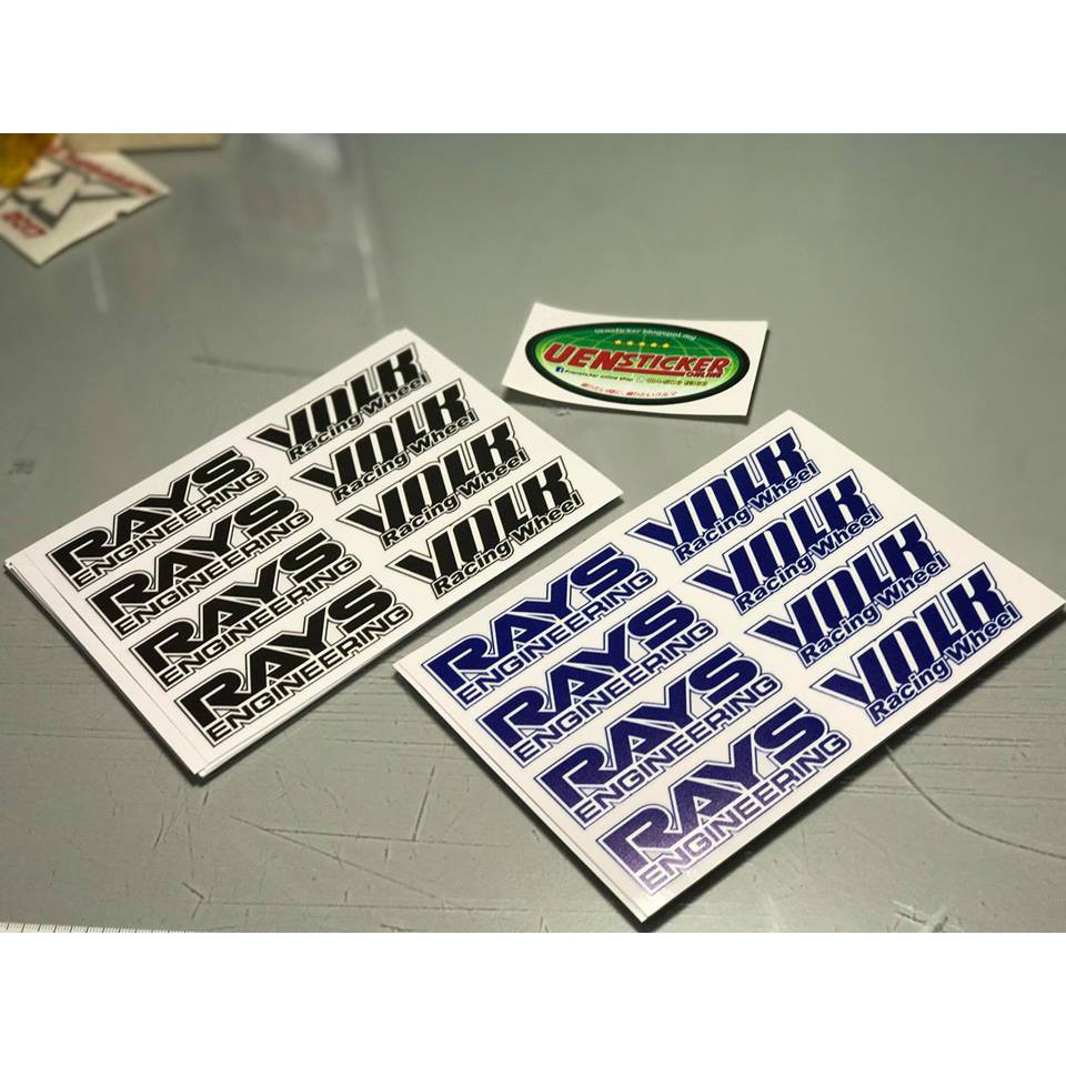 RIM STICKER RAYS VOLK RACING TE37 | Shopee Malaysia