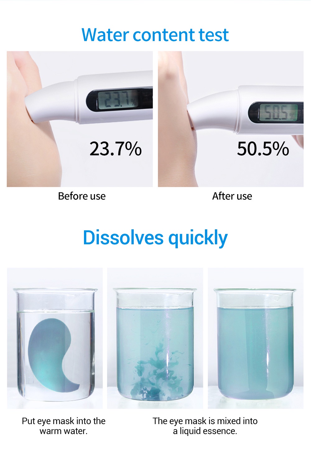 LANBENA Eye Mask Hyaluronic Acid Collagen Eye Patch Gel Masker