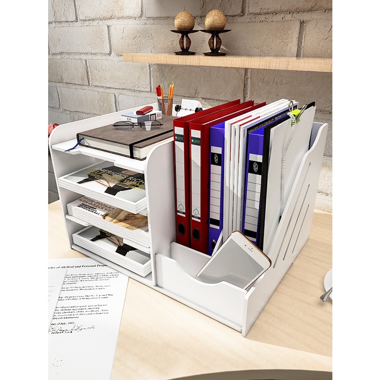 Document Rack Office Table Storage File Organizer Document Rak Paper ...