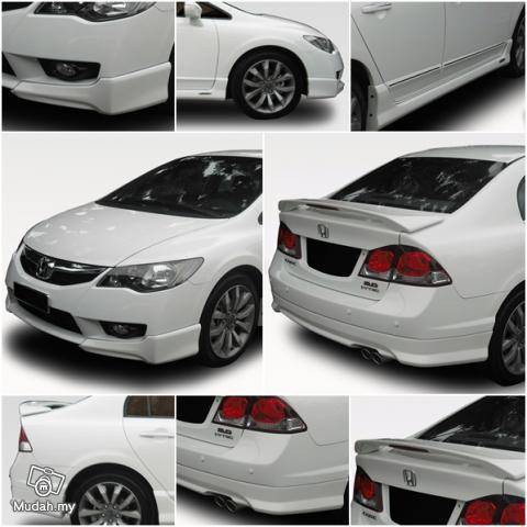 Honda Civic FD FD2 1.8 2.0 Modulo Bodykit Body Kit Front Lip Side Skirt ...