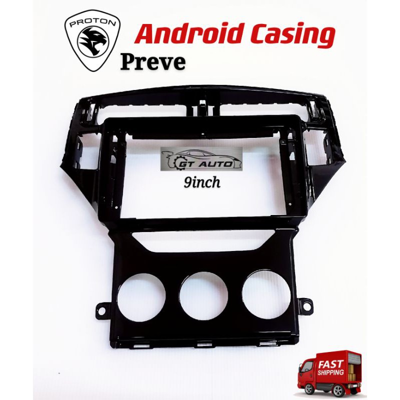 Big Screen Casing Android 9 inch Proton Preve 2012-2019 (with Socket ...