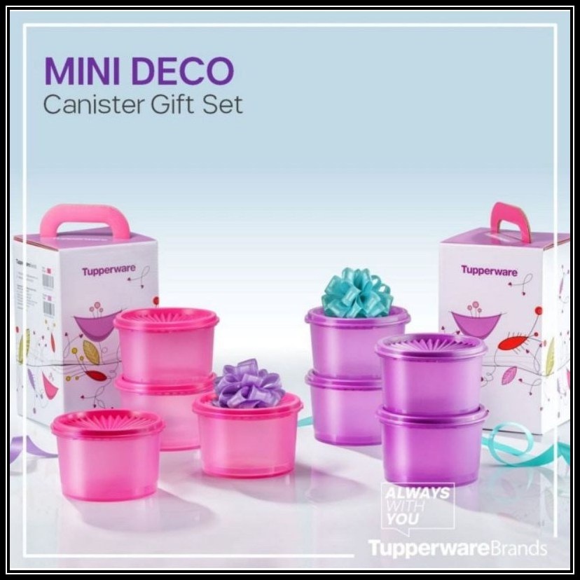 Tupperware Mini Deco Canister Gift Set 600ml Shopee Malaysia   E7d52c5e5af302fff288077ede9feeb2