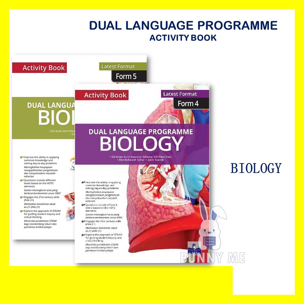 DUAL LANGUAGE PROGRAMME ACTIVITY BOOK BIOLOGY FORM 4 FORM 5 / SAP ...