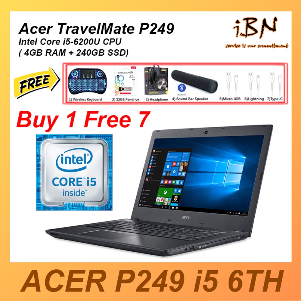 Acer TravelMate P249 Intel Core i5 6th Laptop 🔥🔥🔥 4GB + 1TB SSD🔥🔥🔥 ...