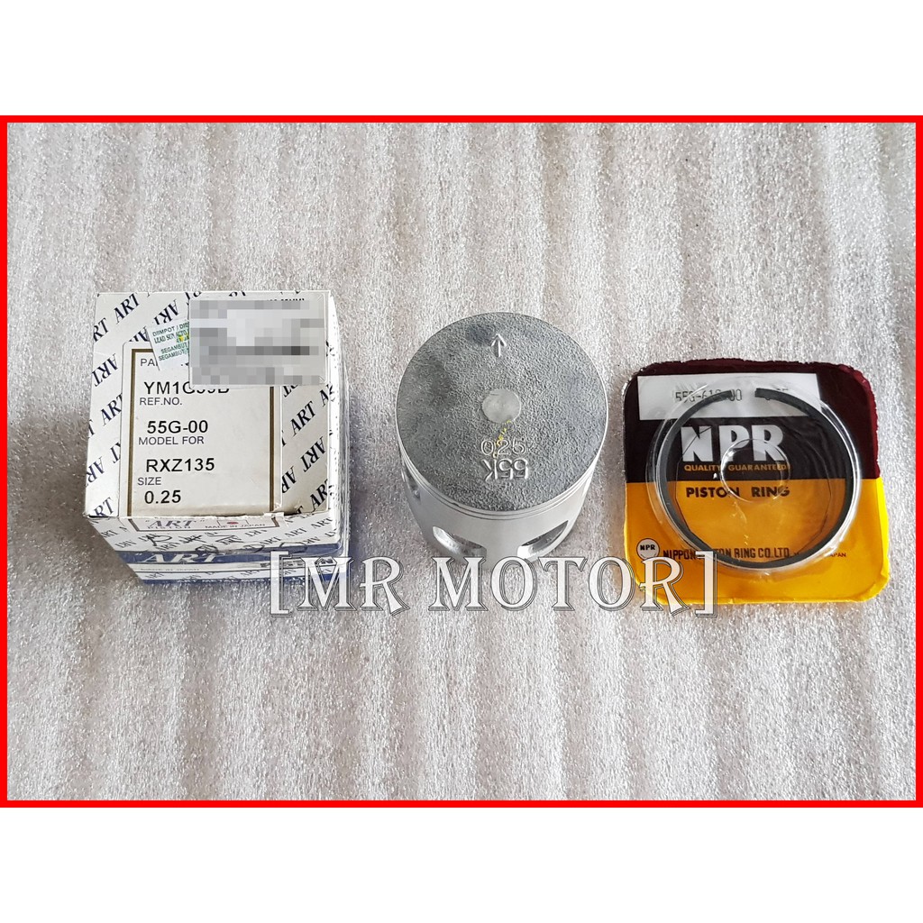 Piston Yamaha RXZ ART Ring Piston NPR Set Made In Japan (100 Original