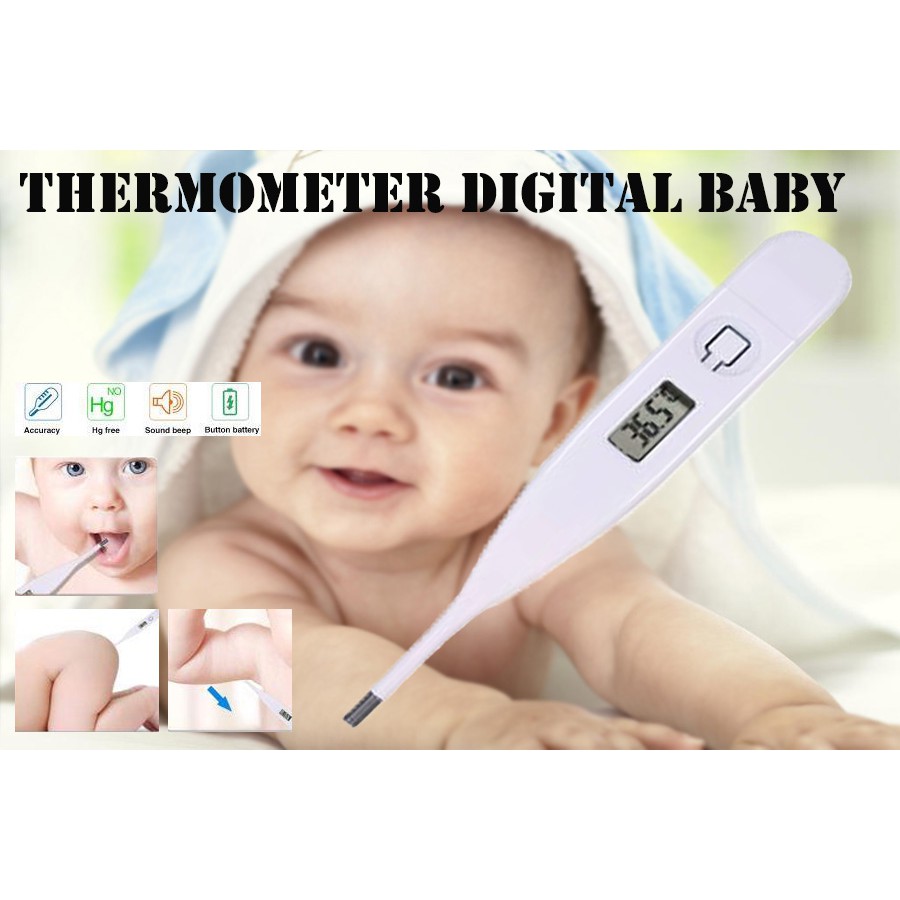 Digital Thermometer Display LCD Household Doctor Baby Adult Fever