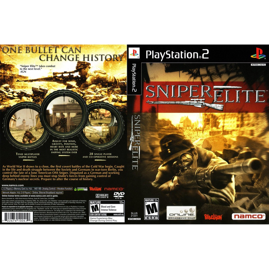 Sniper elite deals ps2