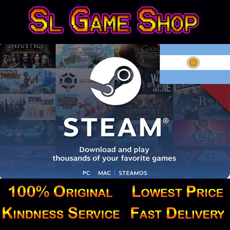 Steam Wallet Code Argentina (AR) Buy