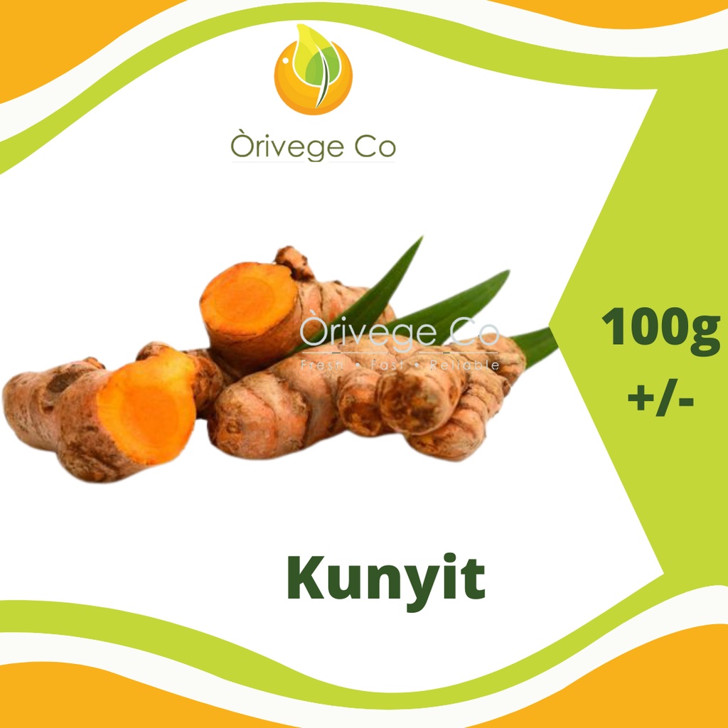 Fresh Turmeric / Kunyit hidup / 新鲜黄姜 - 1pkt (100g) 【Orivege Co】Fresh ...