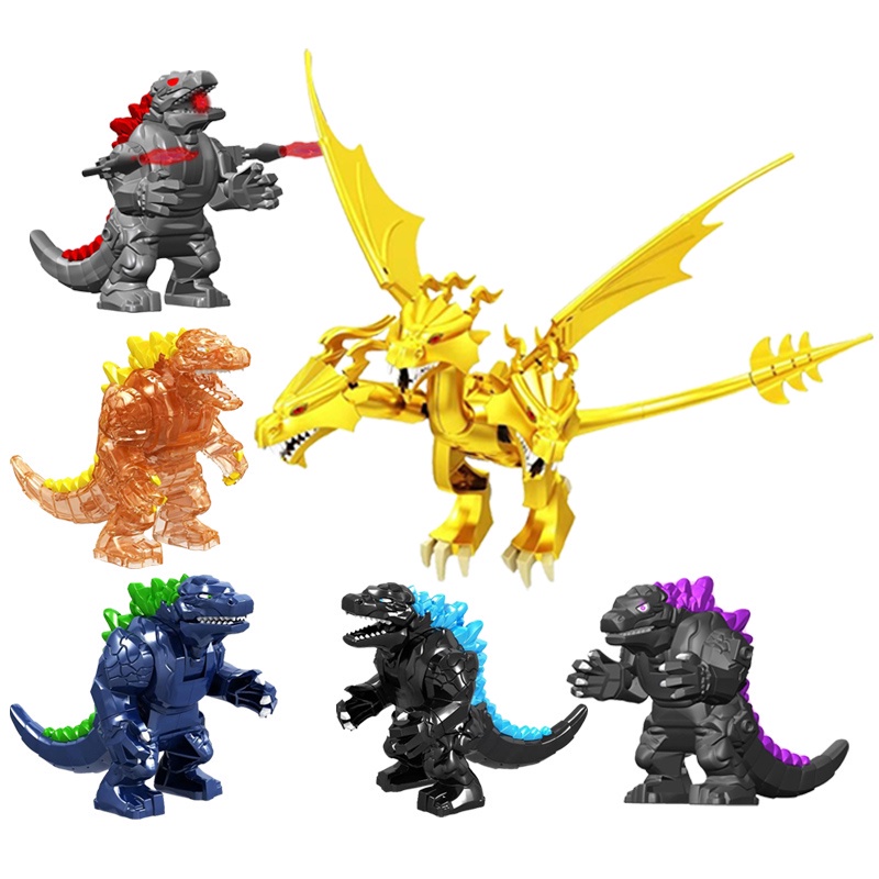Godzilla Minifigures Toys Big King Ghidorah Blocks Toy | Shopee Malaysia